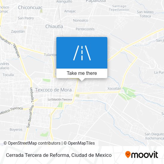 Cerrada Tercera de Reforma map