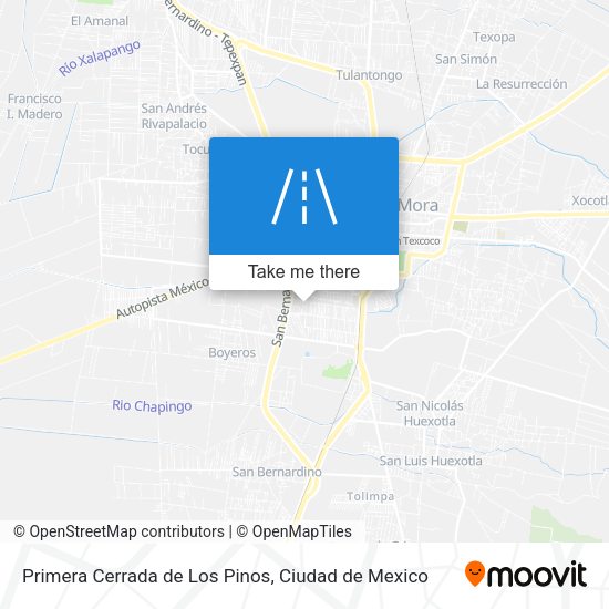 Primera Cerrada de Los Pinos map