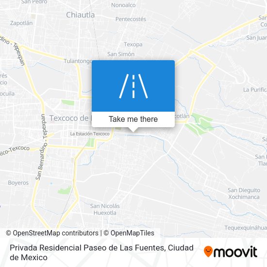 Mapa de Privada Residencial Paseo de Las Fuentes
