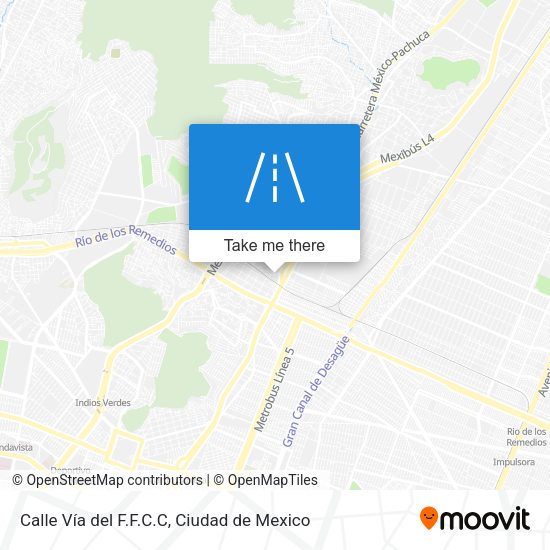 Mapa de Calle Vía del F.F.C.C