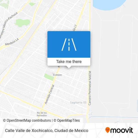 Calle Valle de Xochicalco map