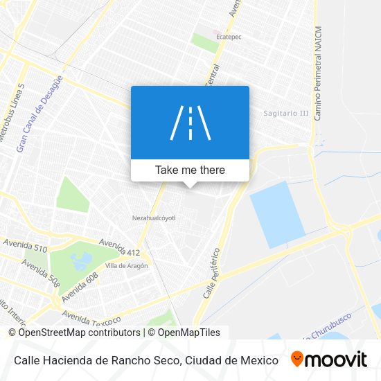 Mapa de Calle Hacienda de Rancho Seco