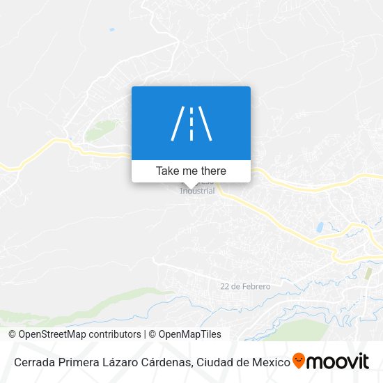 Cerrada Primera Lázaro Cárdenas map