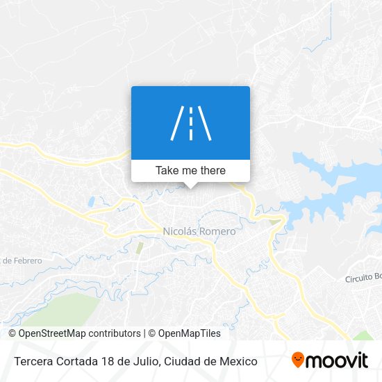 Tercera Cortada 18 de Julio map