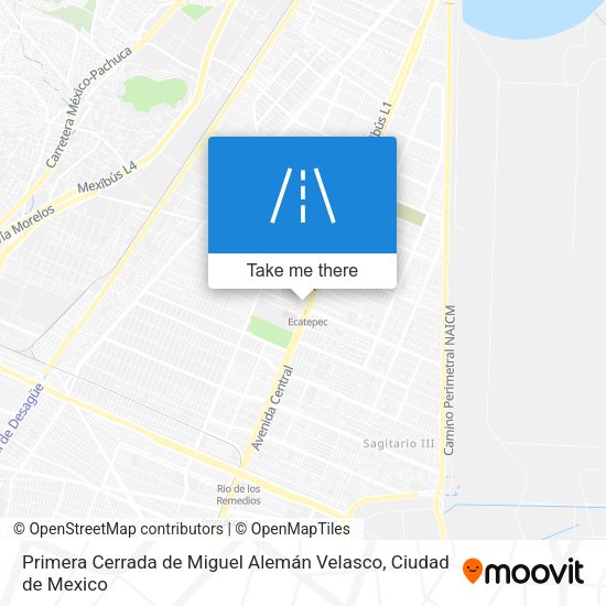 Primera Cerrada de Miguel Alemán Velasco map
