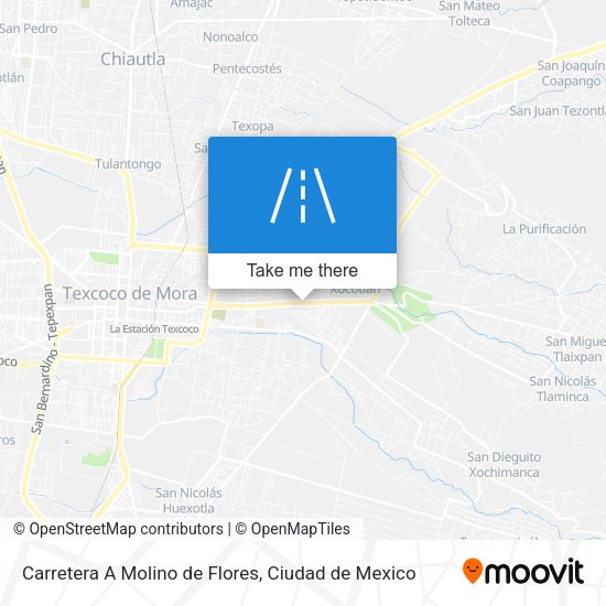 Carretera A Molino de Flores map