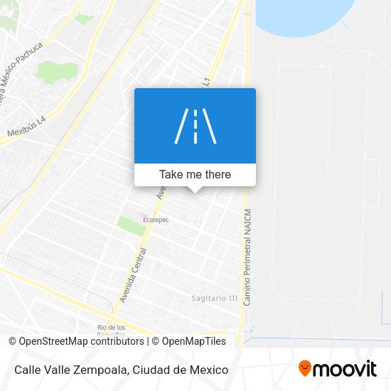 Mapa de Calle Valle Zempoala
