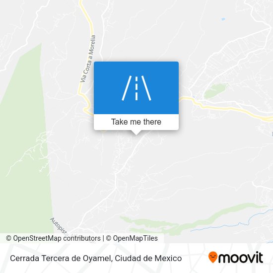 Mapa de Cerrada Tercera de Oyamel