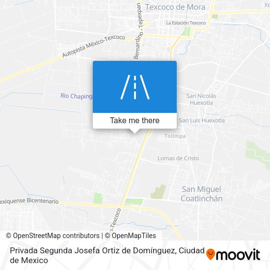 Privada Segunda Josefa Ortiz de Domínguez map