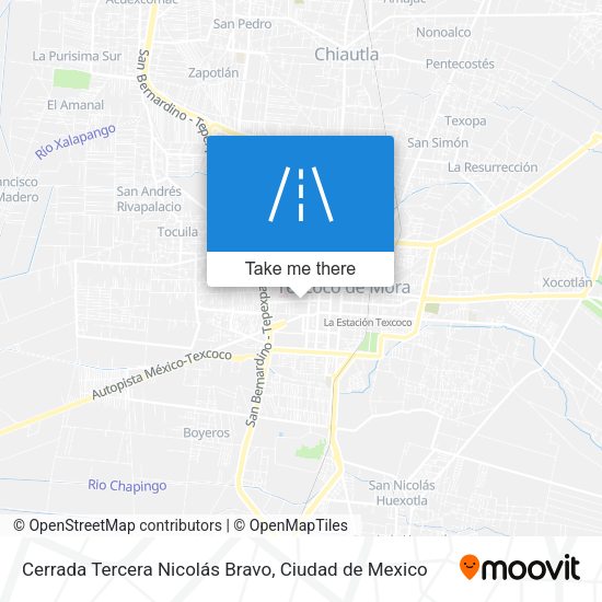 Cerrada Tercera Nicolás Bravo map