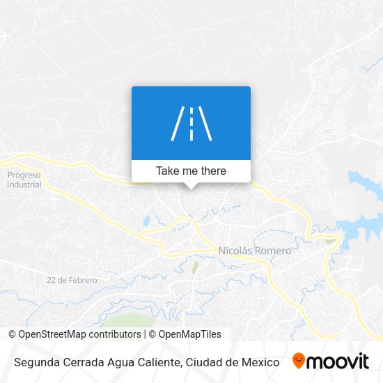 Segunda Cerrada Agua Caliente map