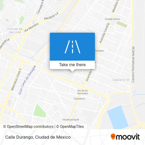 Calle Durango map
