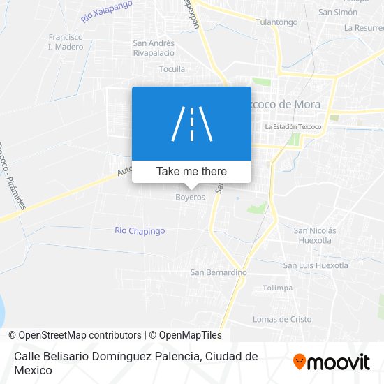 Mapa de Calle Belisario Domínguez Palencia