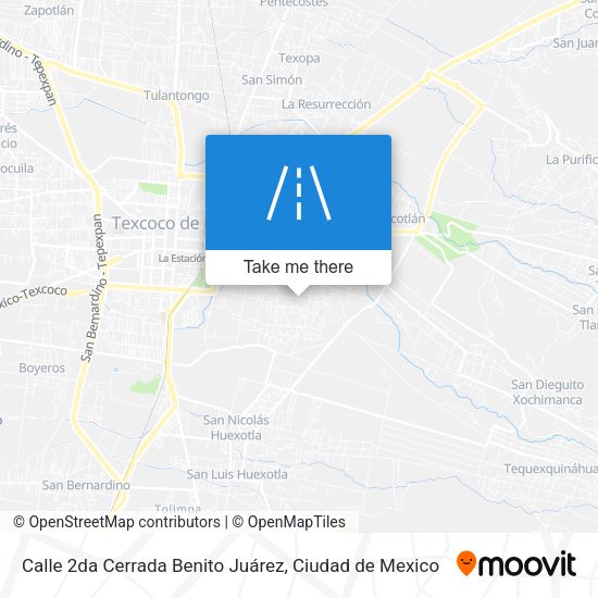 Calle 2da Cerrada Benito Juárez map