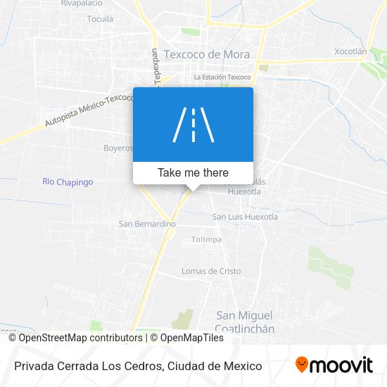 Mapa de Privada Cerrada Los Cedros