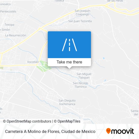 Mapa de Carretera A Molino de Flores
