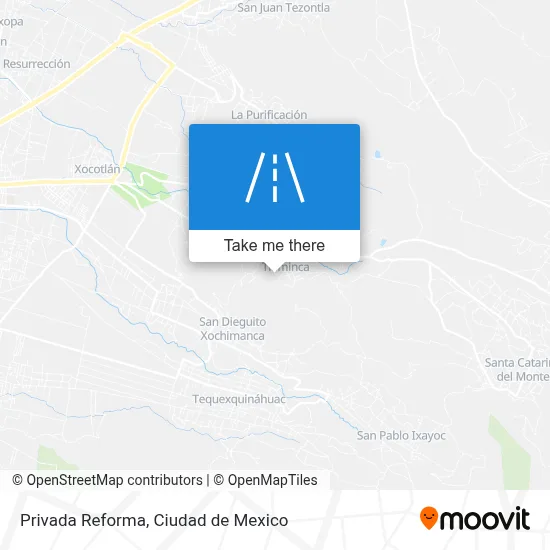 Privada Reforma map