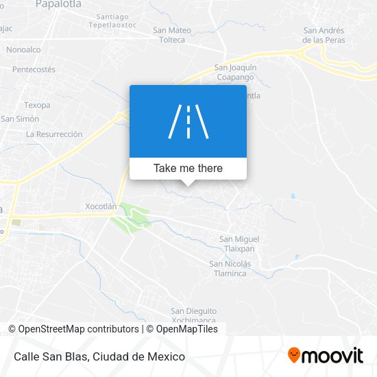 Calle San Blas map