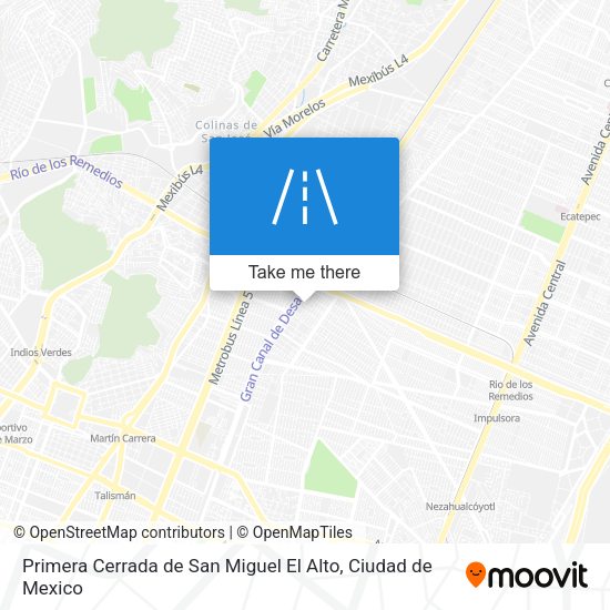 Primera Cerrada de San Miguel El Alto map