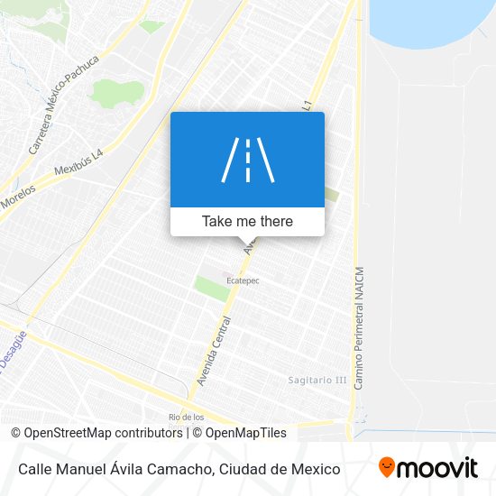 Mapa de Calle Manuel Ávila Camacho