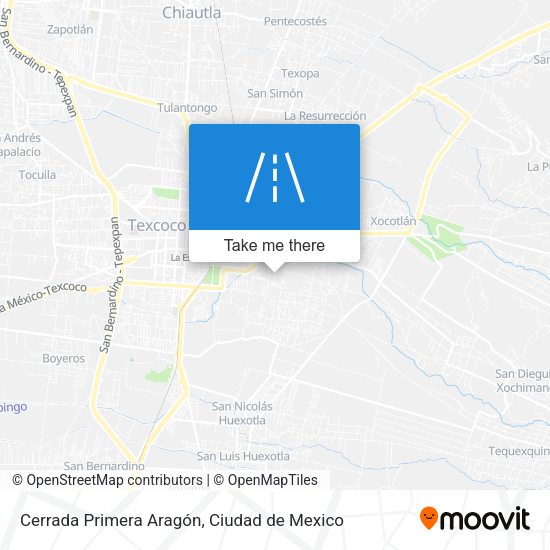 Cerrada Primera Aragón map