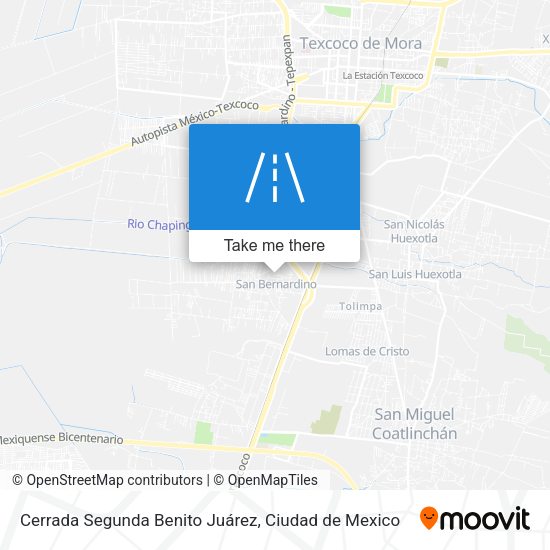 Mapa de Cerrada Segunda Benito Juárez