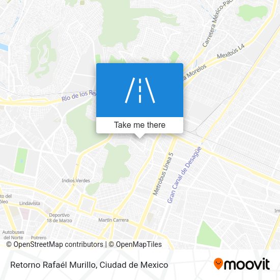 Retorno Rafaél Murillo map