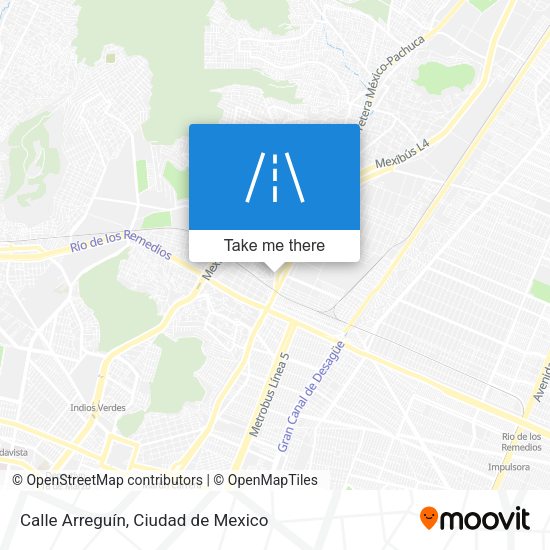Calle Arreguín map