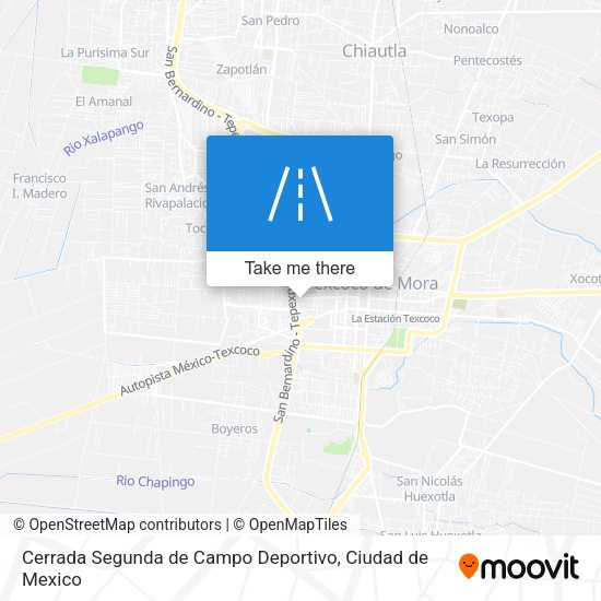 Cerrada Segunda de Campo Deportivo map