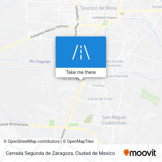 Mapa de Cerrada Segunda de Zaragoza
