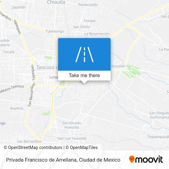 Mapa de Privada Francisco de Arrellana