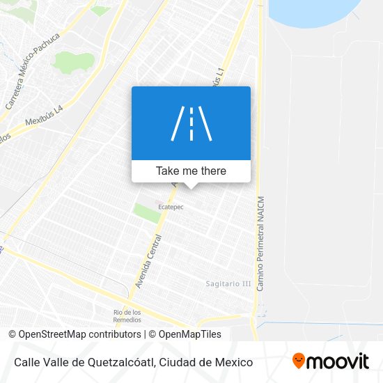 Calle Valle de Quetzalcóatl map