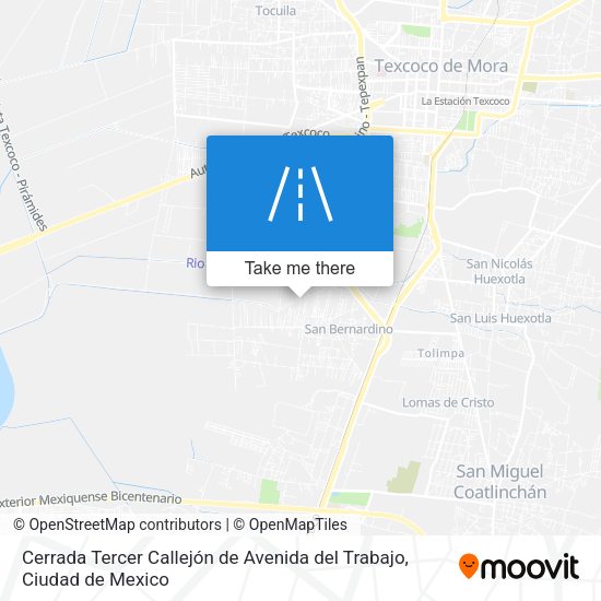 Mapa de Cerrada Tercer Callejón de Avenida del Trabajo