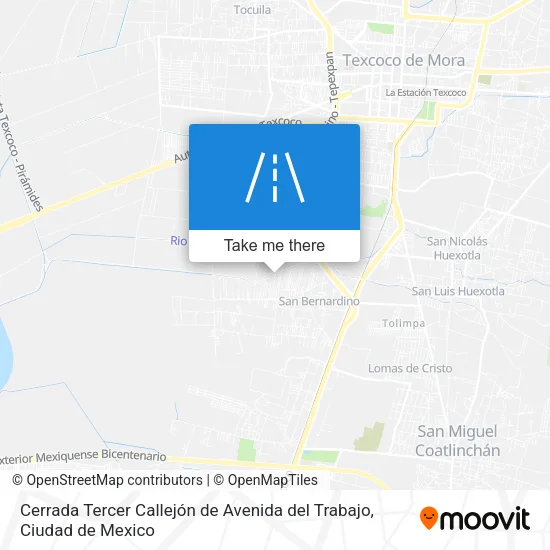 Cerrada Tercer Callejón de Avenida del Trabajo map