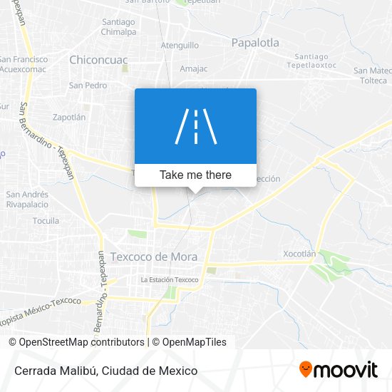 Cerrada Malibú map