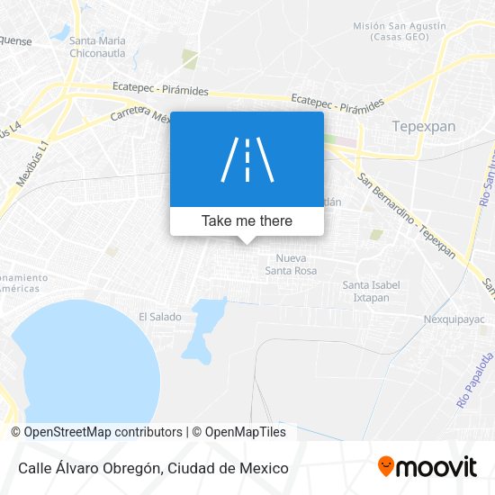Mapa de Calle Álvaro Obregón