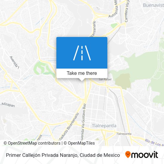 Primer Callejón Privada Naranjo map