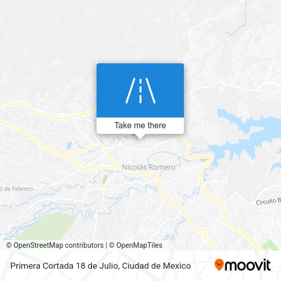 Primera Cortada 18 de Julio map