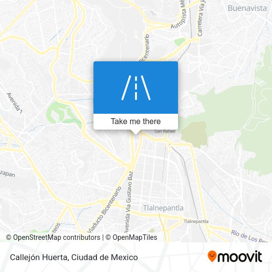 Callejón Huerta map