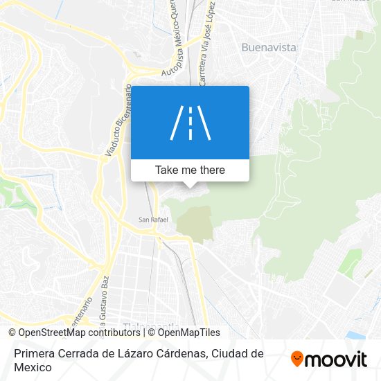 Primera Cerrada de Lázaro Cárdenas map
