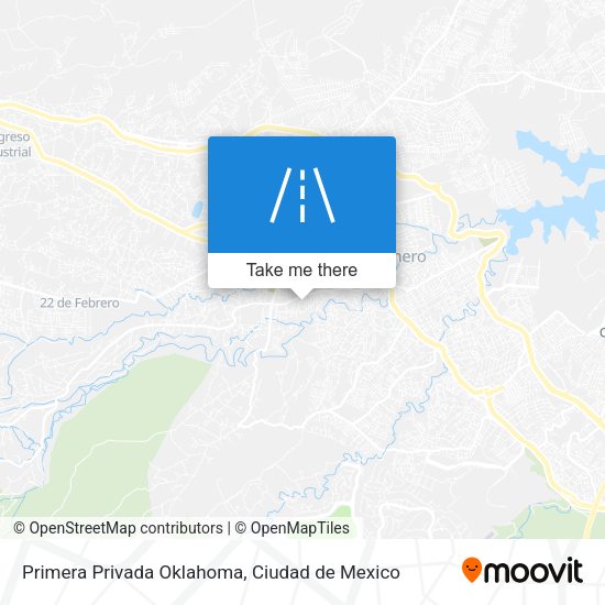 Primera Privada Oklahoma map