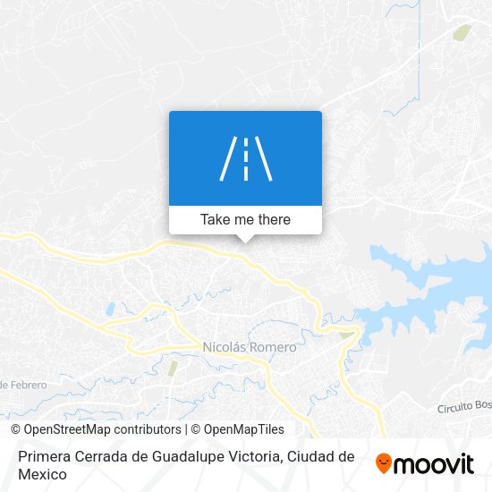 Mapa de Primera Cerrada de Guadalupe Victoria