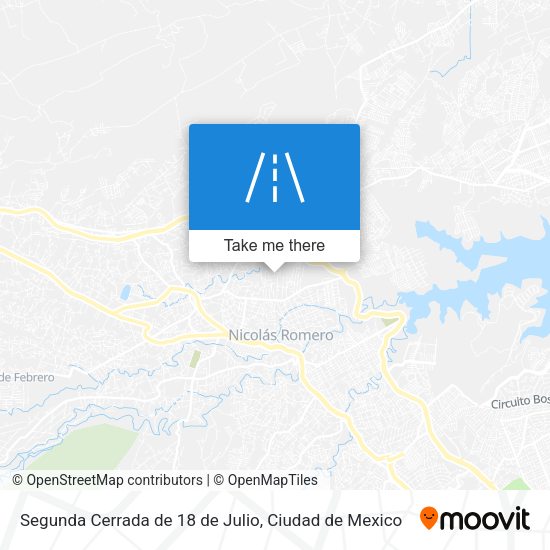Segunda Cerrada de 18 de Julio map