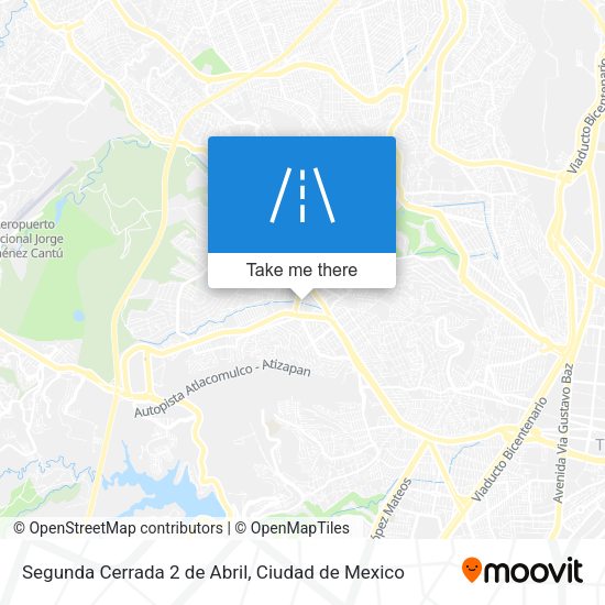 Mapa de Segunda Cerrada 2 de Abril