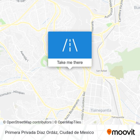 Mapa de Primera Privada Díaz Ordáz
