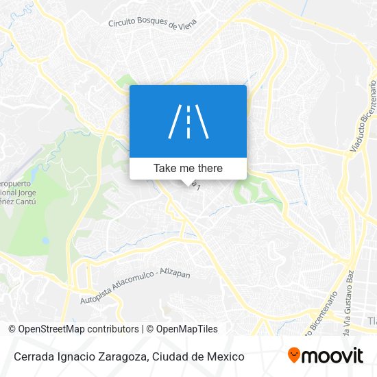Cerrada Ignacio Zaragoza map