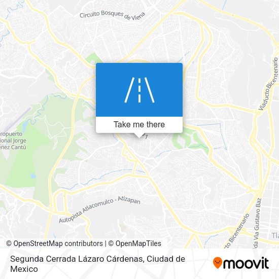 Segunda Cerrada Lázaro Cárdenas map