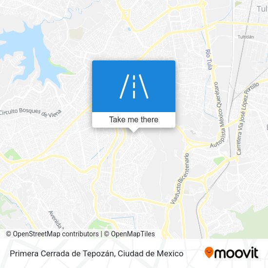 Mapa de Primera Cerrada de Tepozán
