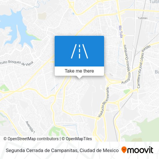 Mapa de Segunda Cerrada de Campanitas