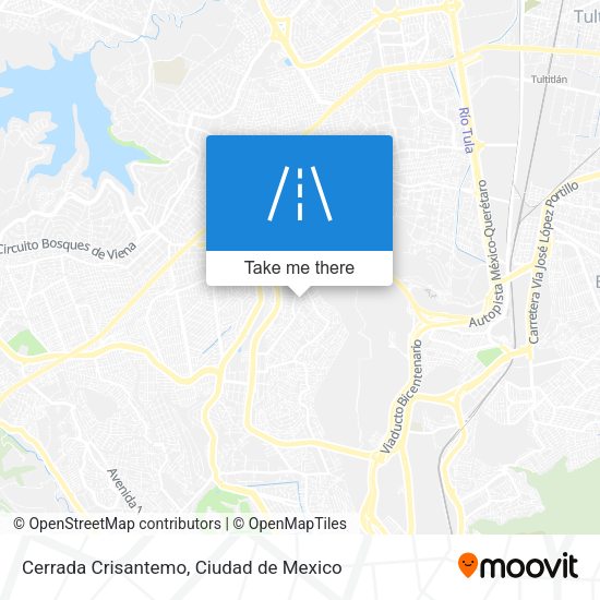 Mapa de Cerrada Crisantemo